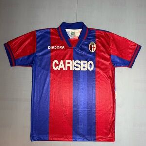 Vintage 1996-1997 Diadora FC Bologna Soccer Jersey Men L